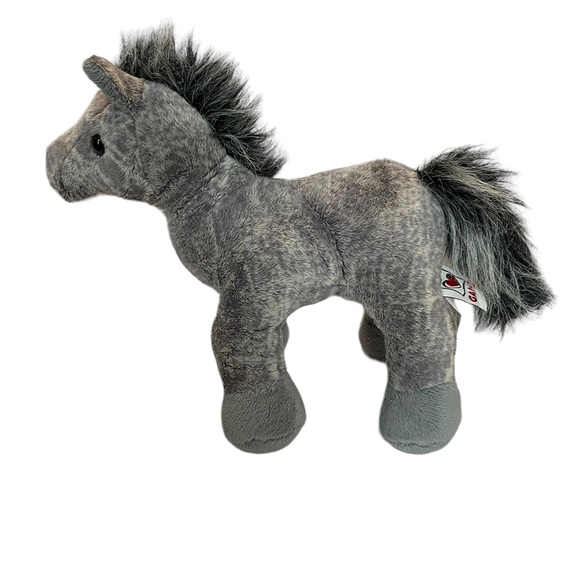 Ganz Webkinz Grey Arabian Horse Pony Plush Stuffed Animal No Code Soft Clean 10” - Picture 5 of 16